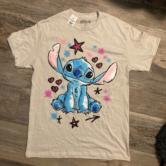 Disney Tops - Disney Stitch gray tee shirt
